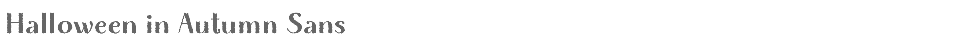 Sample characters Halloween in Autumn Sans Font